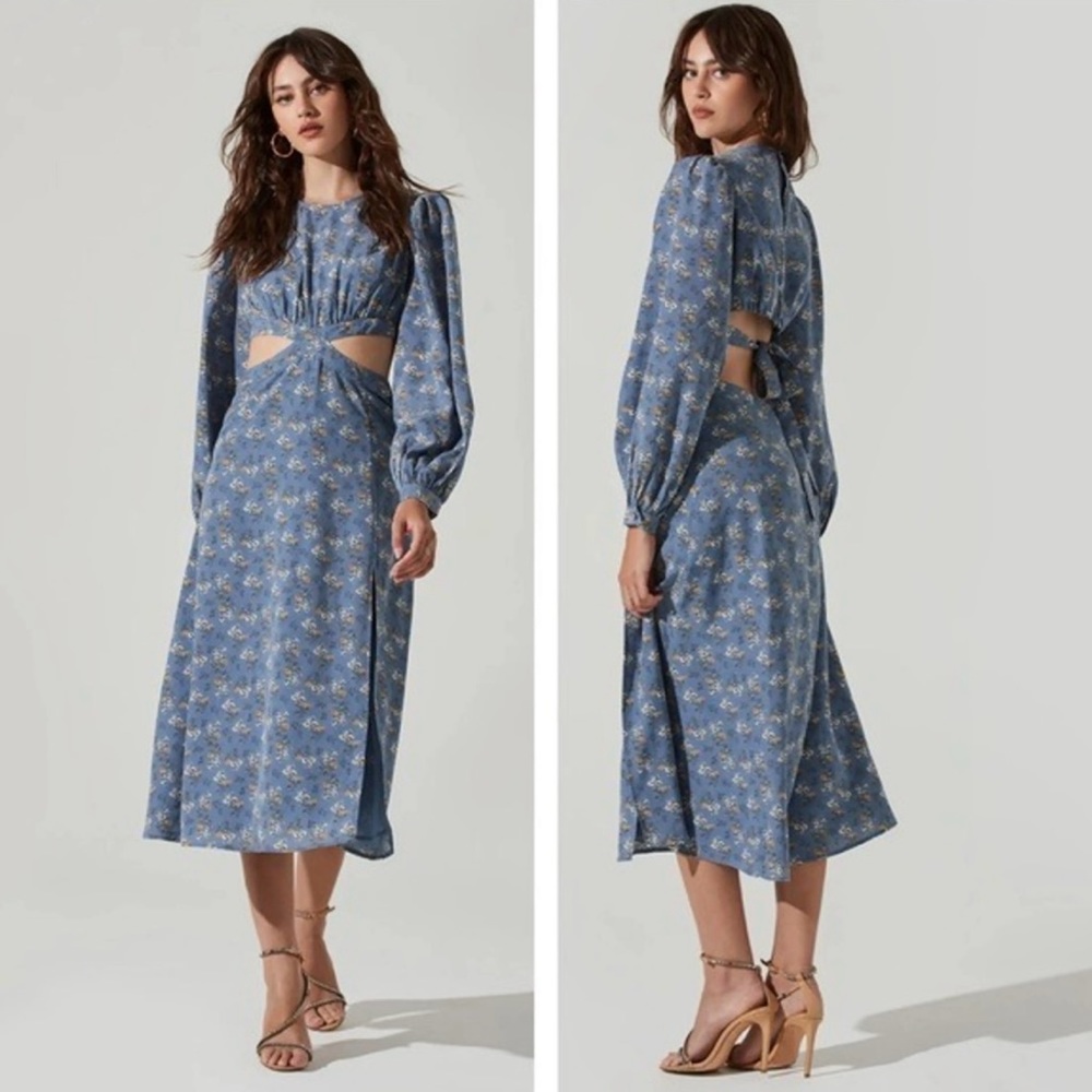 Floral tie back dress ASTR